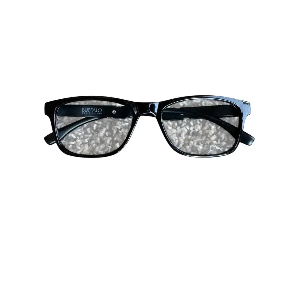 Buffalo David Bitton Eyeglasses Frames Black Rectangular Full Rim Unisex